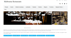 Desktop Screenshot of melbournerestaurants.com.au